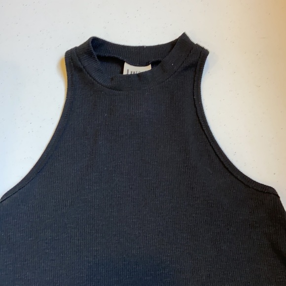 Free People Black Racer Back Tank Top - Picture 4 of 6
